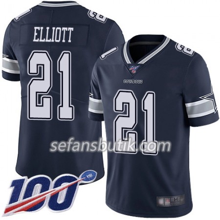 Dallas Cowboys Tröjor Ezekiel Elliott 21 Nike Navy Blå 100th - Herr Dallas Cowboys Tröjor Ezekiel Elliott 21 Nike Navy Blå 100th - Herr